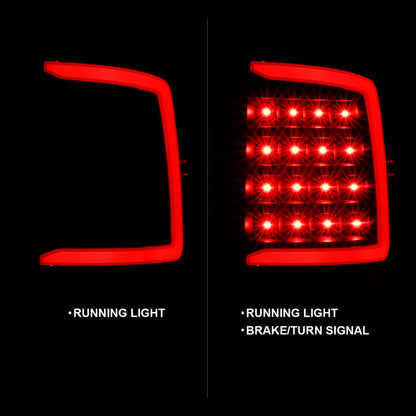 ANZO 2009-2018 Dodge Ram 1500 LED Taillight Plank Style Black - 311319-C-Dub Tech