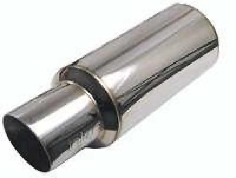Injen 3.00 Universal Muffler w/Titanium burnt rolled Tip and stainless - SES300TT