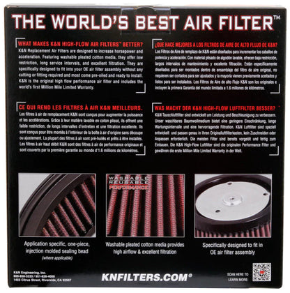 K&N 2014 Indian Chief Classic 111 CI Replacement Drop In - PL-1814
