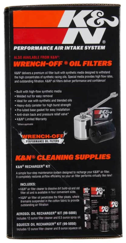 K&N Street Metal Intake System 08-16 Harley Davidson Shaker Silver - RK-3951S