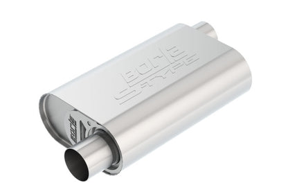 Borla CrateMuffler SBC Hot 350/383 2.5in Offset/Center 14in x 4.35in - 400773