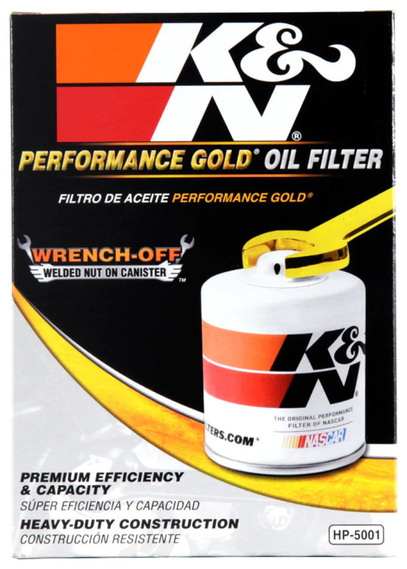 K&N Oil Filter OIL FILTER; RACING, 4-5/8inOD, 6-11/16inH - HP-5001