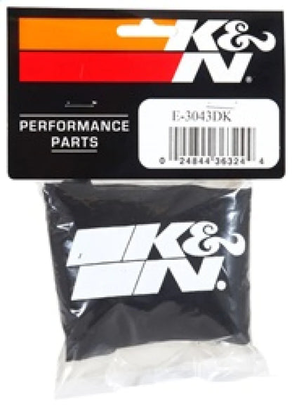 K&N Black Drycharger Silicone Treated Air Filter Wrap - Black - E-3043DK