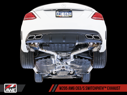 AWE Tuning Mercedes-Benz W205 AMG C63/S Sedan SwitchPath Exhaust System - 3025-31034-C-Dub Tech