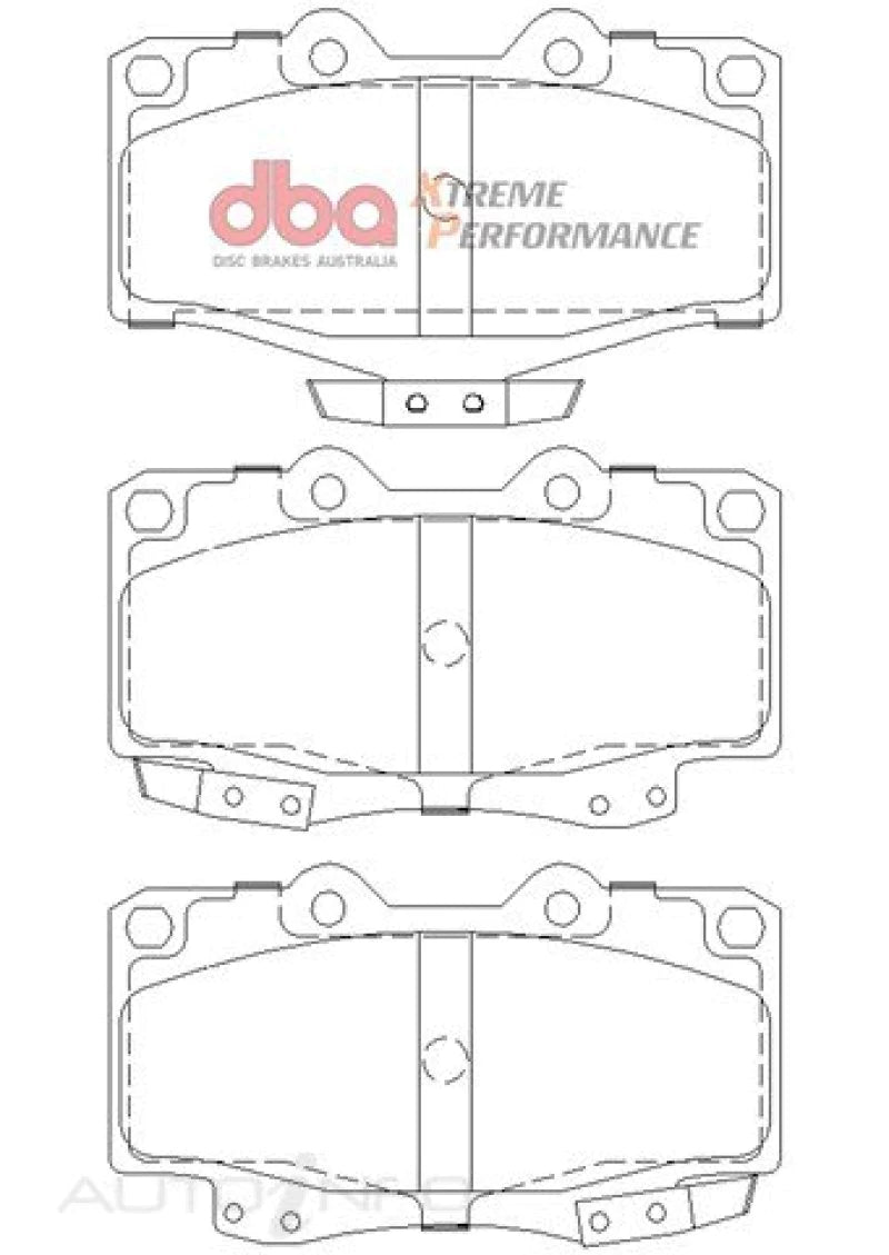 DBA 92-99 Toyota Land Cruiser XP Performance Front Brake Pads - DB1149XP