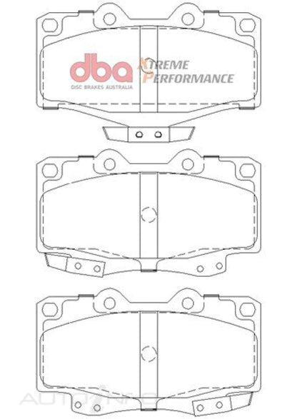 DBA 92-99 Toyota Land Cruiser XP Performance Front Brake Pads - DB1149XP