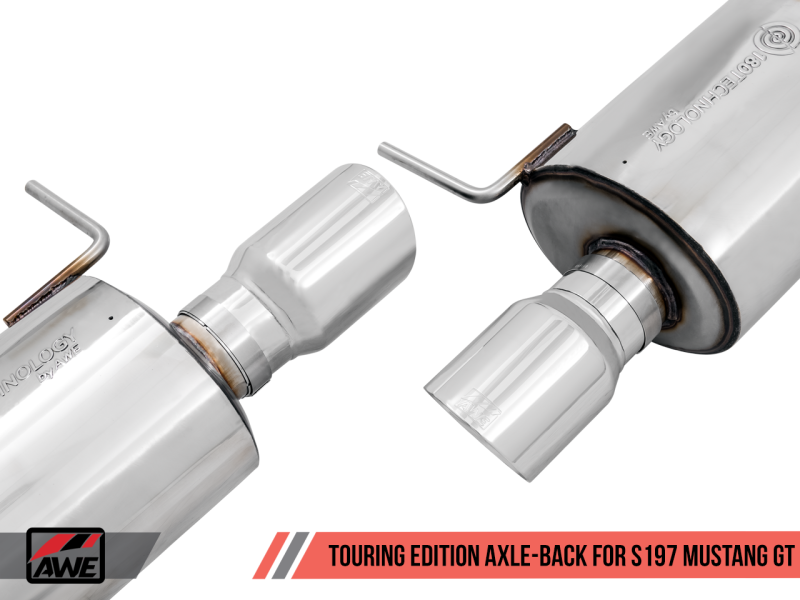 AWE Tuning S197 Mustang GT Axle-back Exhaust - Touring Edition - 3015-32094-C-Dub Tech