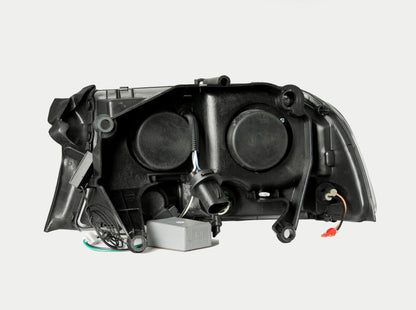 ANZO 1997-2004 Dodge Dakota Projector Headlights w/ Halo Black 1 - 111194-C-Dub Tech