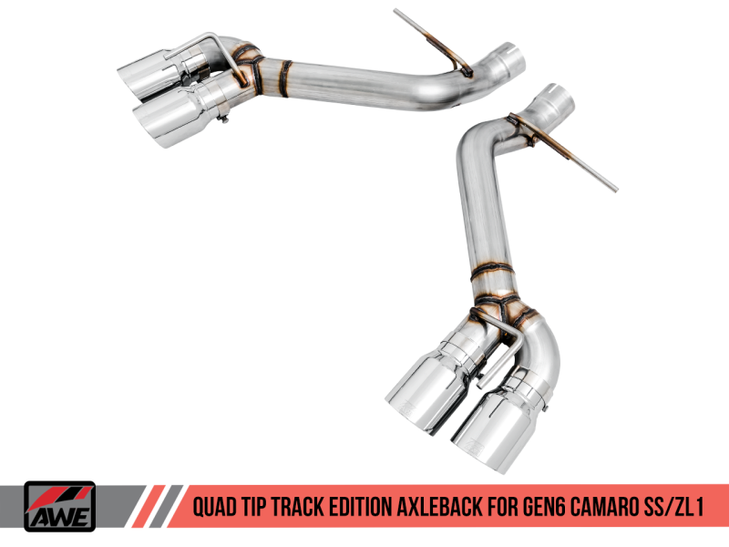 AWE Tuning 16-19 Chevrolet Camaro SS Axle-back Exhaust - Track - 3020-42067-C-Dub Tech