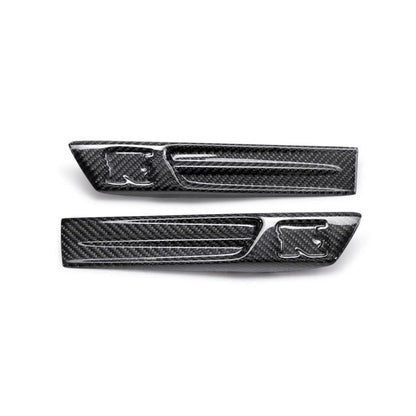 Seibon 09-10 Nissan GTR R35 Carbon Fiber Fender Duct Logos - FDL0910NSGTR