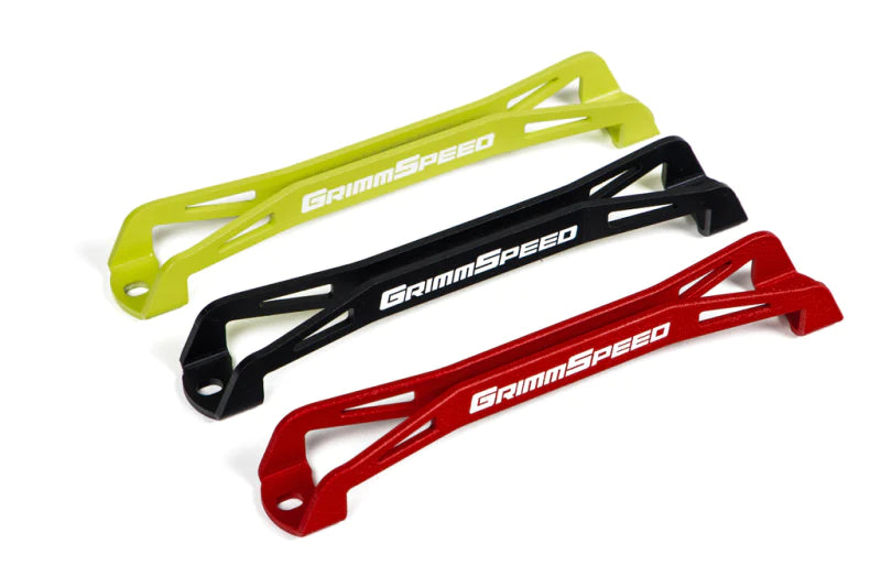 GrimmSpeed 08-18 Subaru WRX/STI Lightweight Battery Tie Down - Red - 121033