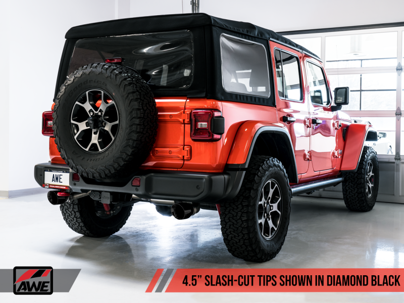 AWE Tuning 2018+ Jeep Wrangler JL/JLU Tread Edition Axle-Back Dual - 3015-33001-C-Dub Tech