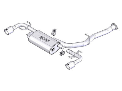 Borla 03-09 Mazda RX-8 1.3L Single Round Rolled Angle-Cut Cat-Back - 1014015-C-Dub Tech