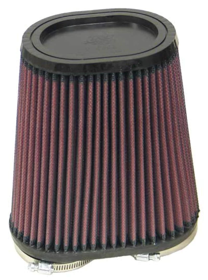 K&N Universal Rubber Filter Dual Flange Oval Tprd 3.75in Base - RU-4710