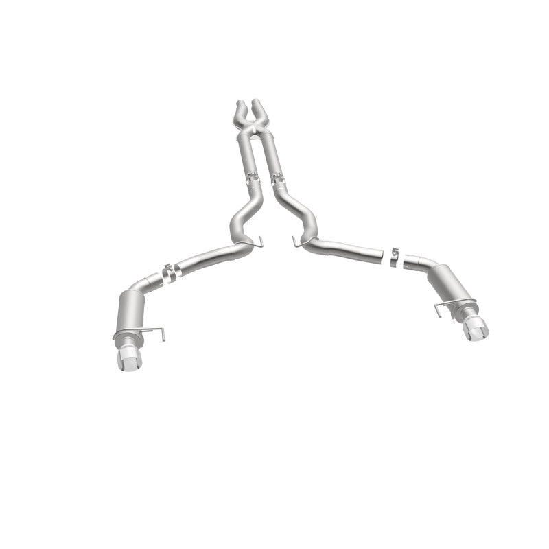 MagnaFlow Cat Back, SS, 3in, Competition, Dual Split Polished 4.5in - 19101