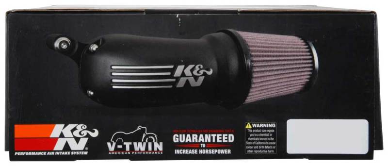 K&N 01-17 Harley Davidson Softail/Dyna FI Silver Aircharger Performance Intake - 63-1137S