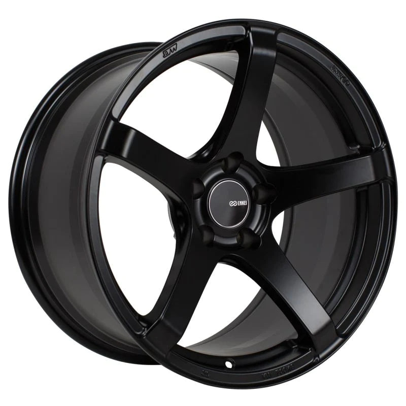 Enkei Kojin 18x9.5 35mm Offset 5x120 Bolt Pattern 72.6mm Bore - 476-895-1235BK