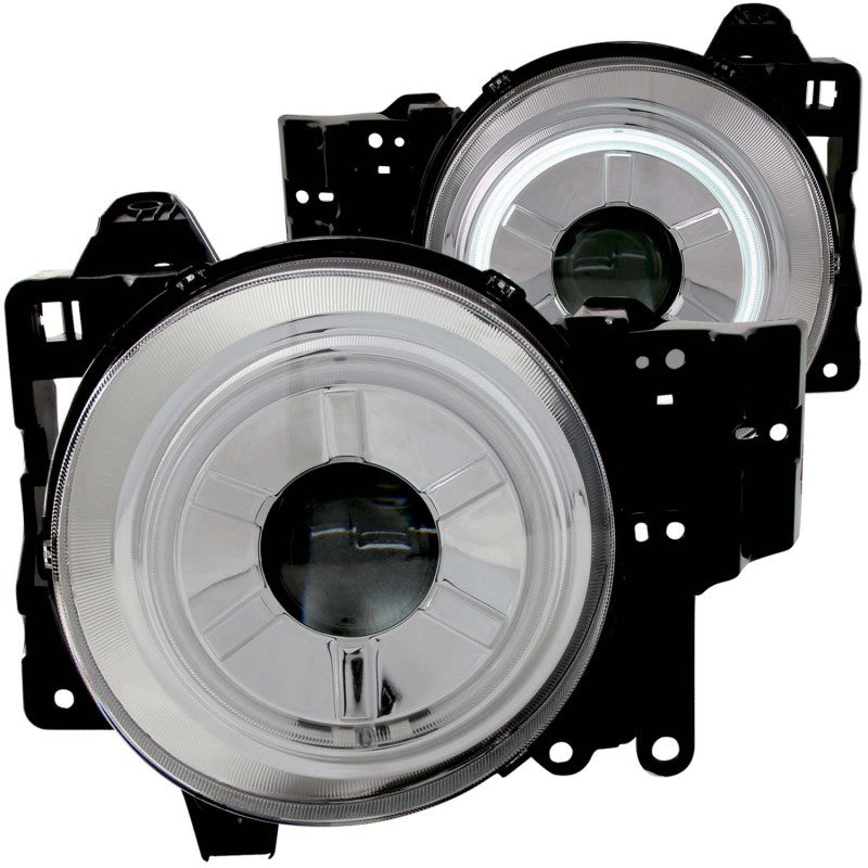 ANZO 2007-2013 Toyota Fj Cruiser Projector Headlights w/ Halo Chrome - 111115-C-Dub Tech