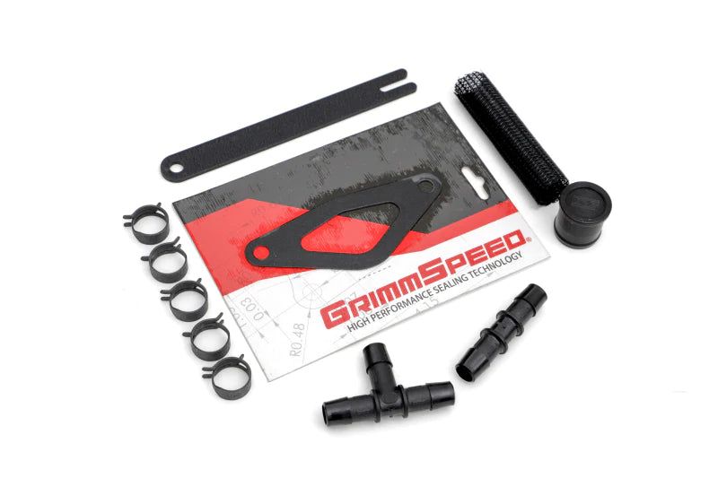 GrimmSpeed 2008-2014 Subaru STI Front Mount Intercooler Kit Black Core - 090253