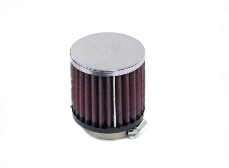 K&N Universal Chrome Filter-Round Straight 2.125in Flg ID x 3in - RC-1910