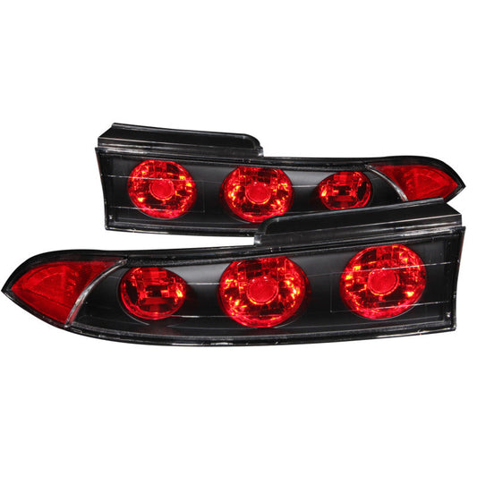 ANZO 1995-1999 Mitsubishi Eclipse Taillights Black - 221084-C-Dub Tech