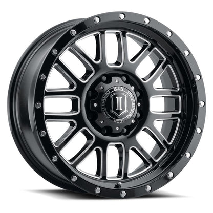 Alpha | 20" Wheel Gloss Black w/ Milled Windows-C-Dub Tech