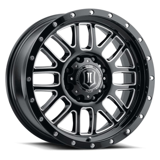 Alpha | 20" Wheel Gloss Black w/ Milled Windows-C-Dub Tech