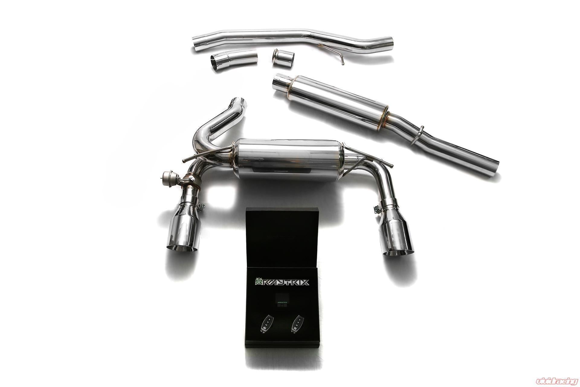 Armytrix Stainless Valvetronic Cat-Back | 2016+ Ford Focus RS (FDF3R-DS29C)-C-Dub Tech