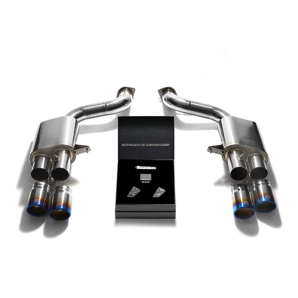 Armytrix Titanium Valvetronic Exhaust System | 2006-2012 Ferrari 599 GTB (F599B-QT14B)-C-Dub Tech