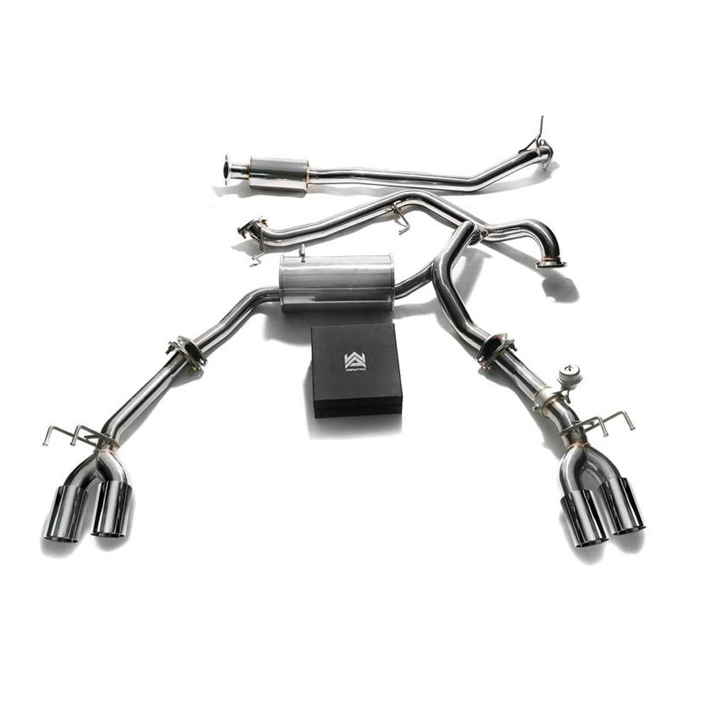 Armytrix Stainless Steel Valvetronic Exhaust System | 2016-2017 Honda Civic Type-R FK2 2.0L Turbo LHD (HCRF2-QC38)-C-Dub Tech