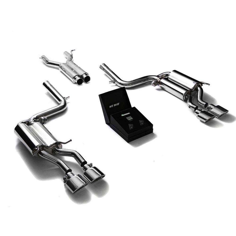 Armytrix Stainless Steel Valvetronic Catback Exhaust | 2008-2014 Mercedes-Benz C63 AMG W204 (MB046-QS19B)-C-Dub Tech
