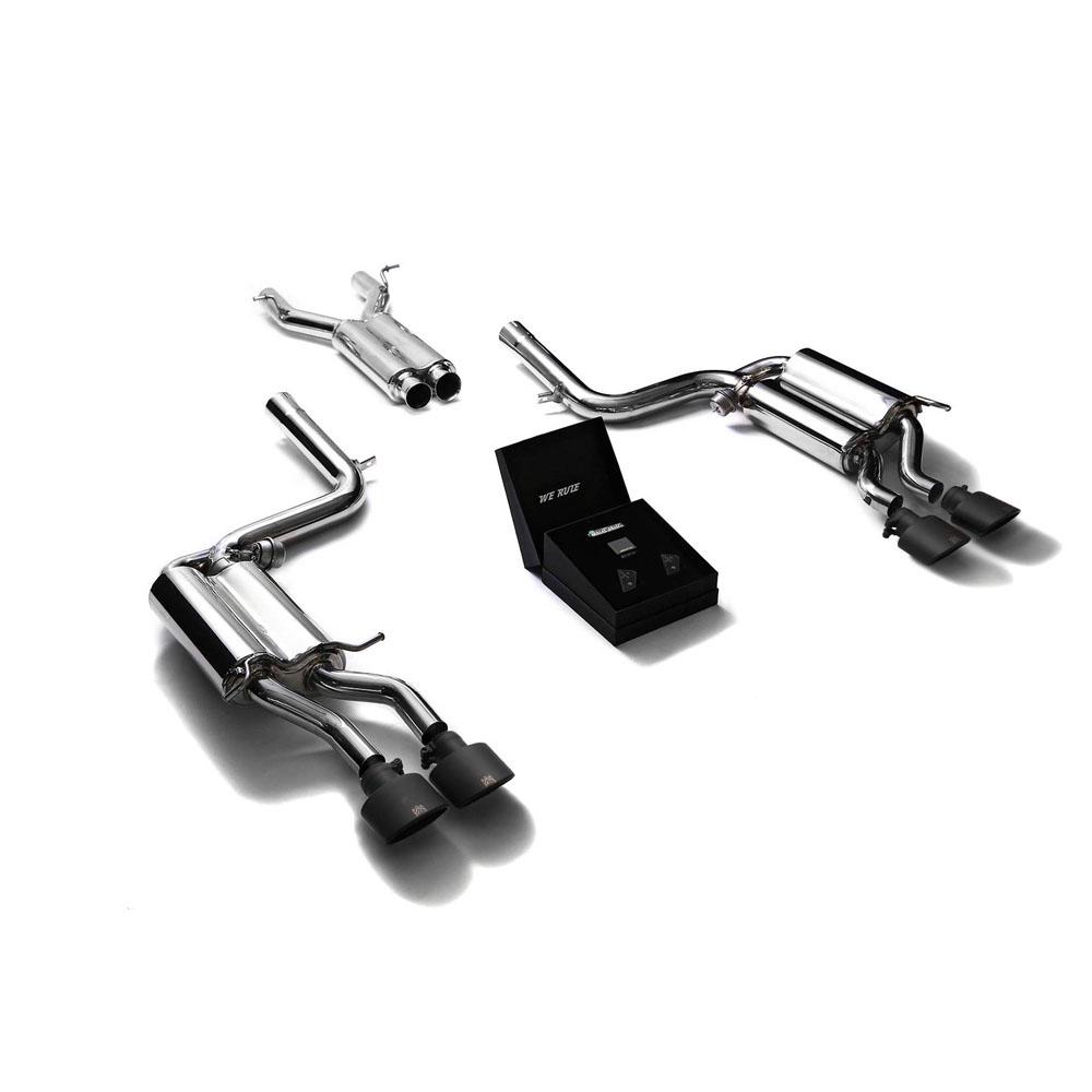 Armytrix Stainless Steel Valvetronic Catback Exhaust | 2008-2014 Mercedes-Benz C63 AMG W204 (MB046-QS19B)-C-Dub Tech