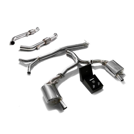 Armytrix Stainless Steel Valvetronic Catback Exhaust System for OEM Diffuser | 2015-2021 Mercedes-Benz C400 / C450 / C43 AMG W205 (MBC45-C)-C-Dub Tech