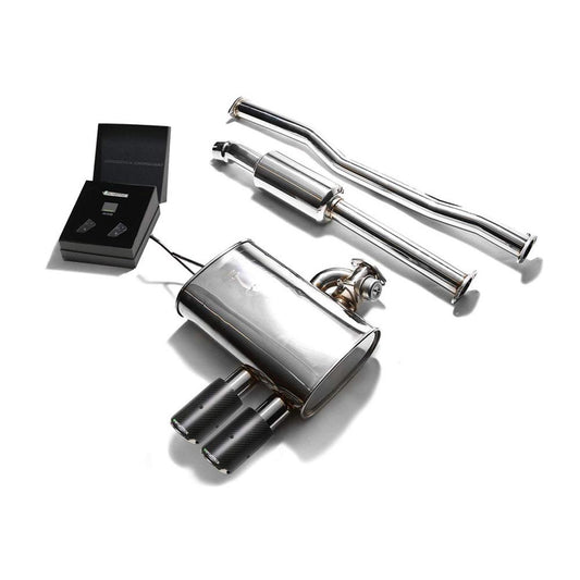 Armytrix Stainless Steel Valvetronic Catback Exhaust System with Dual Exhaust Tips | 2014-2020 Mini Cooper S F56 (MNF53-DC11)-C-Dub Tech