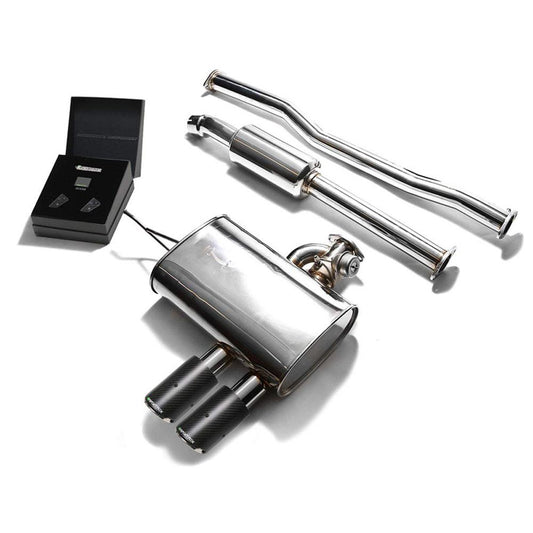 Armytrix Stainless Steel Valvetronic Catback Exhaust System with Dual Exhaust Tips | 2015-2020 Mini Cooper S F55 (MNF55-DC11)-C-Dub Tech