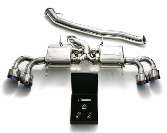 Armytrix Stainless 102mm Valvetronic Cat-Back | 2009-2017 Nissan GT-R (NI35S-BQS12B)-C-Dub Tech