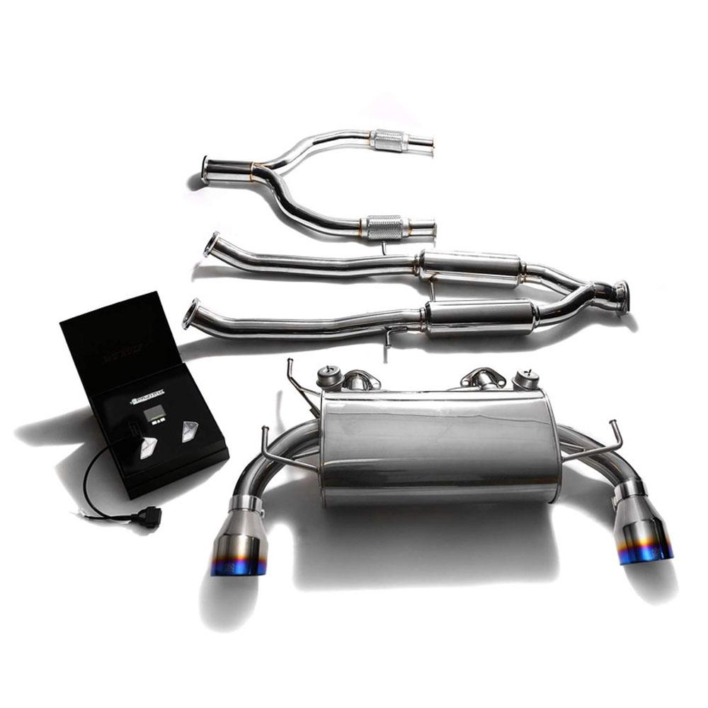 Armytrix Stainless Steel Valvetronic Catback Exhaust with Dual Exhaust Tips | 2009-2020 Nissan 370Z (NIZ37-DS13B)-C-Dub Tech