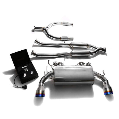 Armytrix Stainless Steel Valvetronic Catback Exhaust with Dual Exhaust Tips | 2009-2020 Nissan 370Z (NIZ37-DS13B)-C-Dub Tech