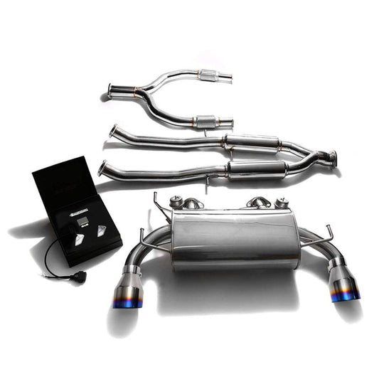 Armytrix Stainless Steel Valvetronic Catback Exhaust with Dual Exhaust Tips | 2009-2020 Nissan 370Z (NIZ37-DS13B)-C-Dub Tech