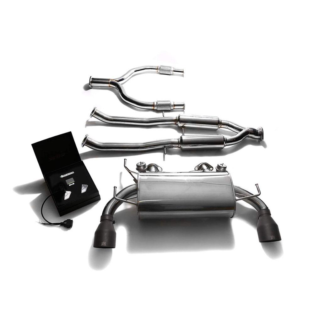 Armytrix Stainless Steel Valvetronic Catback Exhaust with Dual Exhaust Tips | 2009-2020 Nissan 370Z (NIZ37-DS13B)-C-Dub Tech
