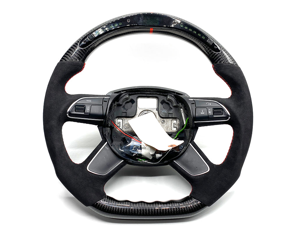 Audi A3 | A4 | A5 | A6 | A7 | A8 | Q3 4 Spoke OEM Upgraded Customized Steering Wheel 2013-2016-C-Dub Tech