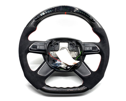 Audi A3 | A4 | A5 | A6 | A7 | A8 | Q3 4 Spoke OEM Upgraded Customized Steering Wheel 2013-2016-C-Dub Tech