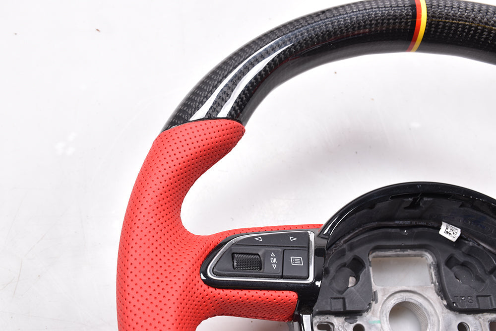 Audi A3 | A4 | A5 | A6 | A7 | A8 | Q3 4 Spoke OEM Upgraded Customized Steering Wheel 2013-2016-C-Dub Tech