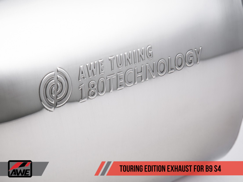AWE Tuning Audi B9 S4 Touring Edition Exhaust - Non-Resonated - 3010-42056-C-Dub Tech