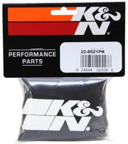 K&N Precharger Air Filter Wrap Black Universal Polyester 6in. Height - 22-8021PK
