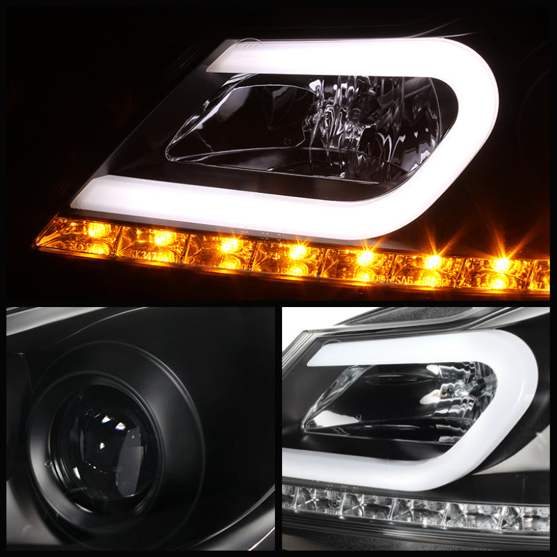 Spyder Mercedes Benz W204 C-Class 12-13 Projector Halogen Model- DRL - 5074249