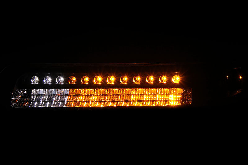 ANZO 1999-2002 Chevrolet Silverado 1500 LED Parking Lights Black w/ - 511055-C-Dub Tech