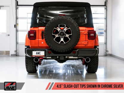 AWE Tuning 2018+ Jeep Wrangler JL/JLU Tread Edition Axle-Back Dual - 3015-32001-C-Dub Tech