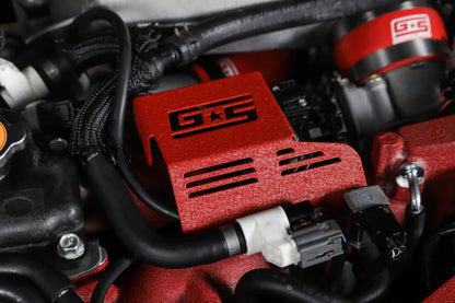 GrimmSpeed 08-21 Subaru STI Boost Control Solenoid Cover - Red - 112000.1