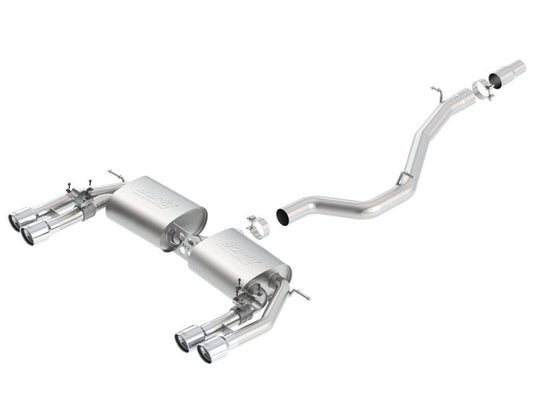 Borla 13-15 Audi S3 S-Type Dual Round Rolled Catback Exhaust - 140631-C-Dub Tech